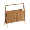 Magazine Rack Display Stand,Standing Shelf Practical Books Woven Storage Basket,Newspapers Holder