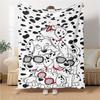 Dalmatian Dogs Sunglasses Blanket Soft Throw Blanket For Home Bedroom Bed Sofa Travel Office Solid Christmas Blanket