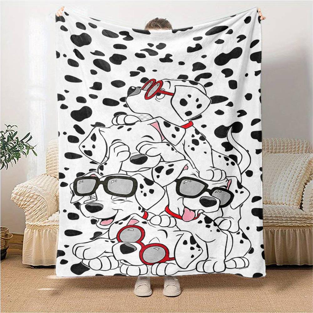 Dalmatian Dogs Sunglasses Blanket Soft Throw Blanket For Home Bedroom Bed Sofa Travel Office Solid Christmas Blanket