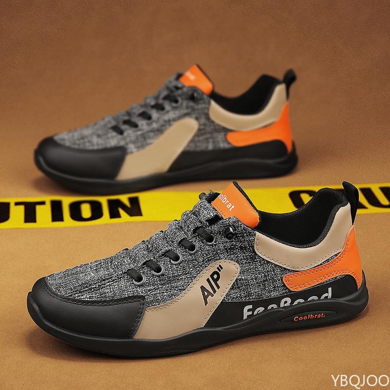 Summer Classic New Casual Breathable One Step Men'S Board Shoes Lightweight Anti Slip Canvas Splicing Running Shoes Designer Men