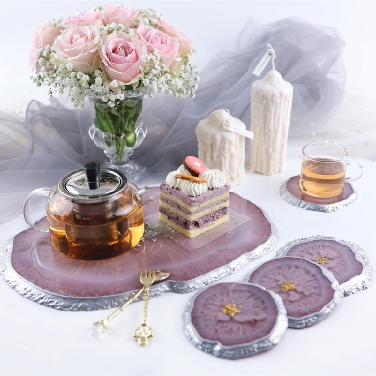 5Pcs Irregular-shaped Epoxy Silicone Molds Tray Casting Mould for DIY Casting