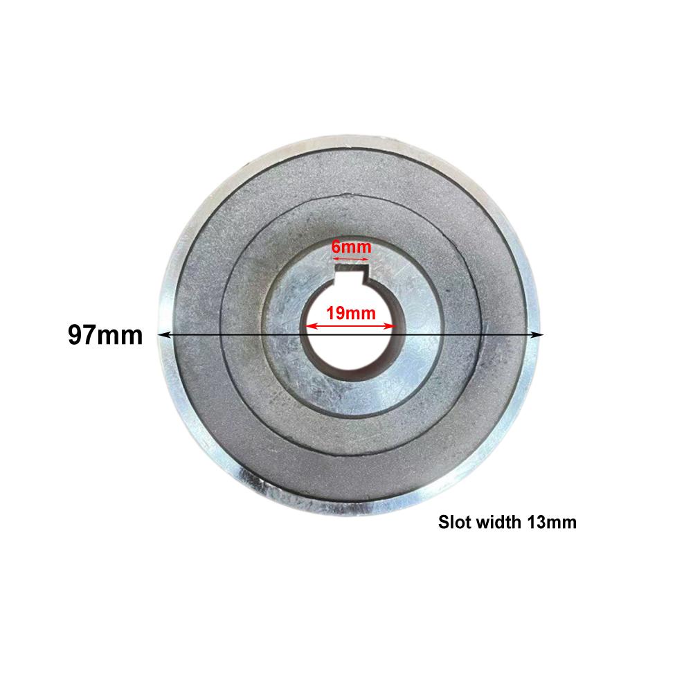 19mm 24mm Air Compressor Pulley Metal Pulley Pulley Assembly Metal Construction Optimized Power Transfer Robust Performance