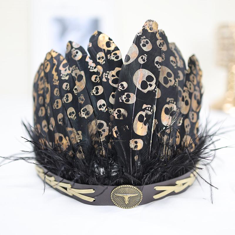 Native American Feather Headdresses: Versatile Styles for Children & Adults, Perfect for Festivals, Performances, and Costumes.