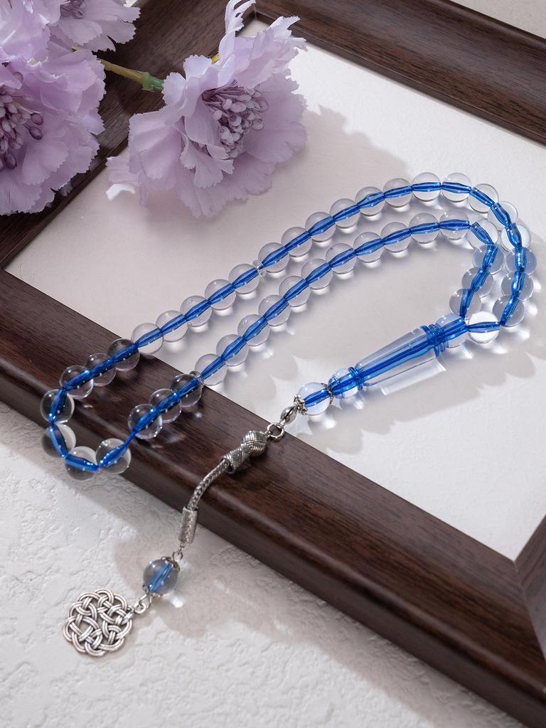 Amber Handheld Muslim Prayer Beads - Arabic Zikr Rosary