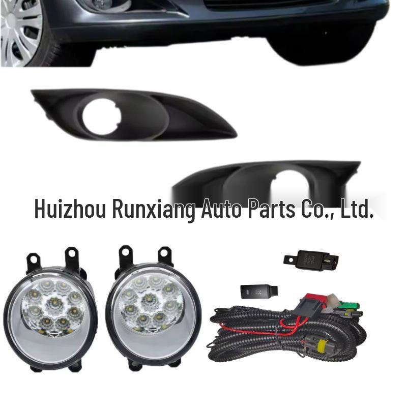 07-10 Toyota Auris Front Fog Light & Grille Set with LED Halogen Lens