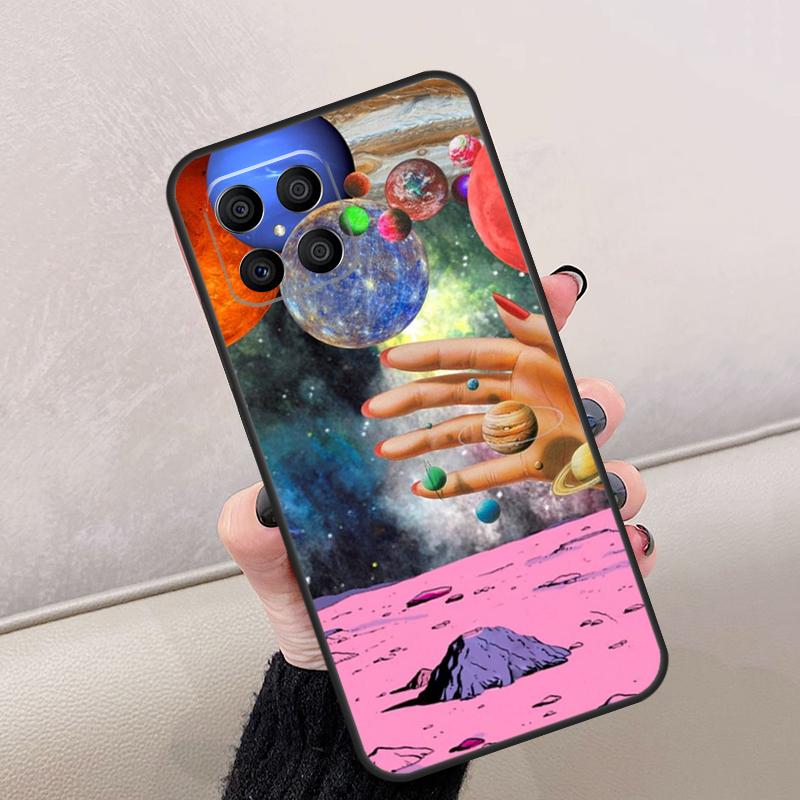 Magic Space Planet Case For Honor Magic 8 Pro 5 6 7 Lite Cover For Honor 400 200 50 70 90 X8a X8b X9a X9b X9c