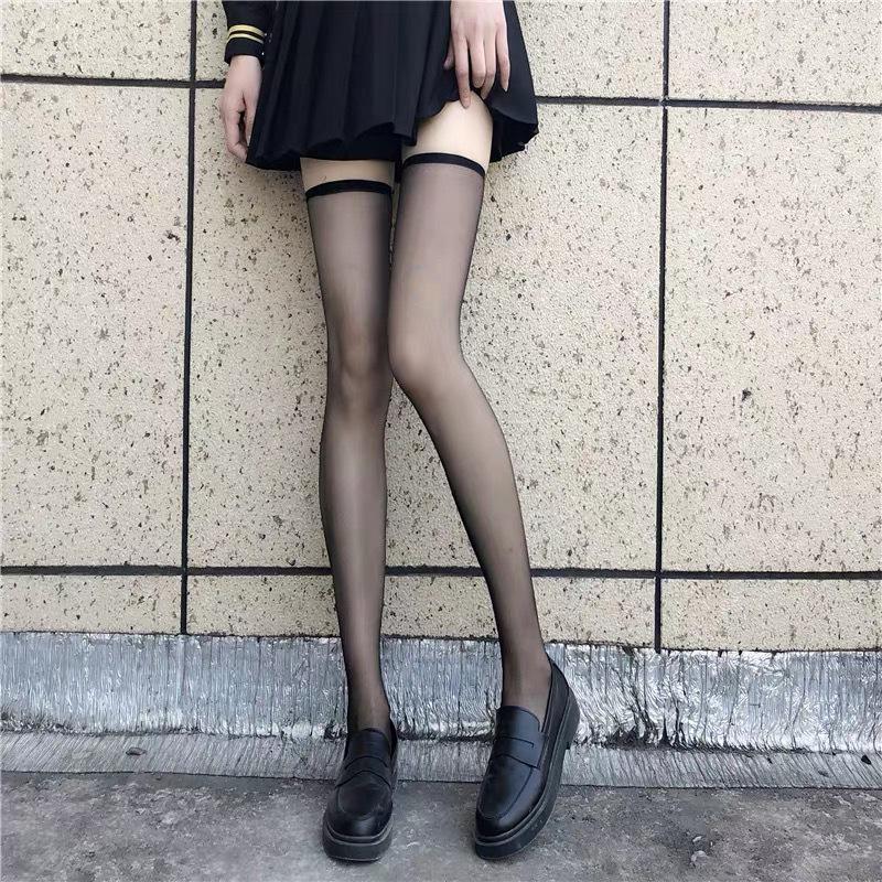 Women's Ultra-Thin Non-Slip Flesh-Colored Thigh-High Stockings