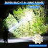 Super Bright Flashlight USB Rechargeable LED Long Range Tactical Torch Outdoor Waterproof Camping Fishing Lamp Use 26650 Battery