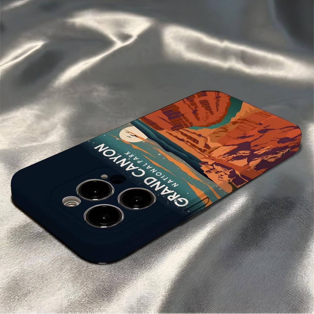 

Travel City National Park Phone Case For Iphone 16 Pro Max 15 Pro 13 14 12 11 8 7 Plus X XR XS Max All Inclusive Cover iPhone16Pro