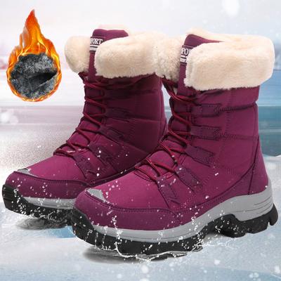 Damen Winterschuhe Damen High Top Schuhe Baumwollschuhe Outdoor Schuhe Schneestiefel Übergröße Winterstiefel