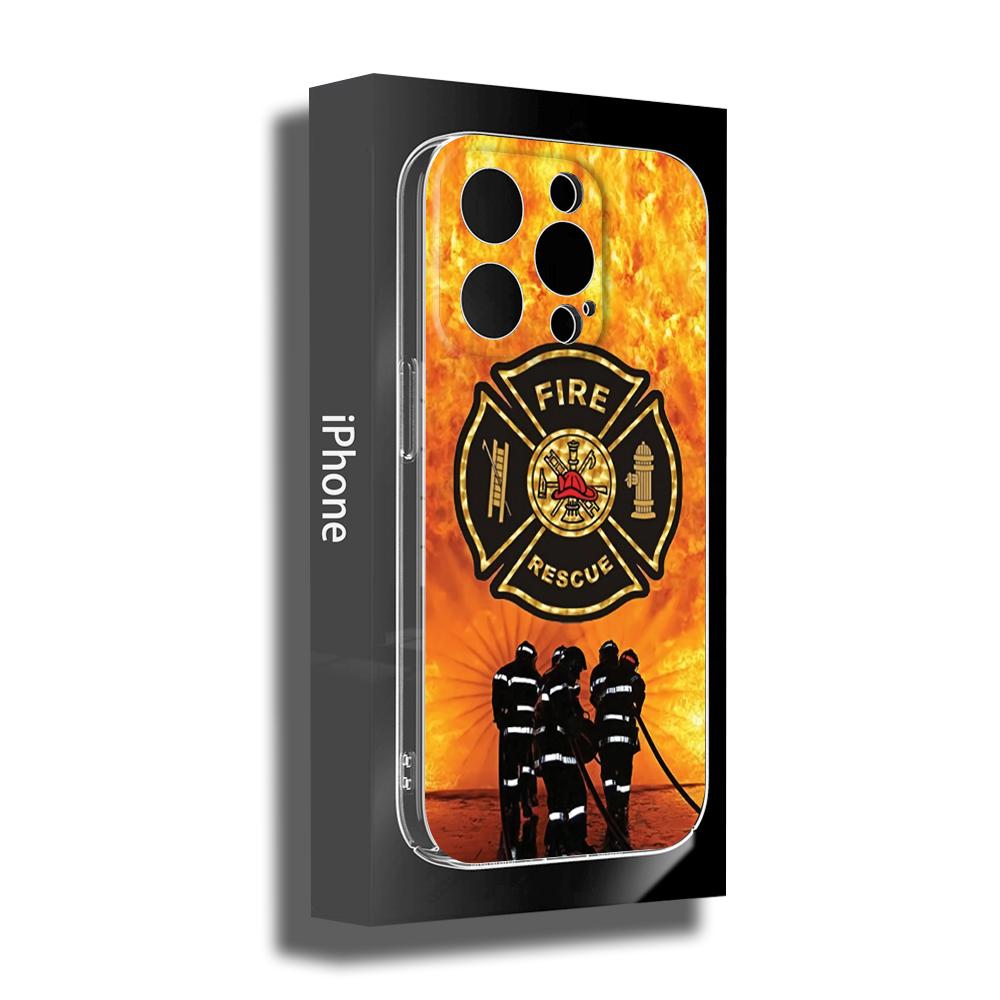 Firefighter Fire Department Fireman Phone Case FOR IPhone 14 11 12 Pro 8 7 Plus X MAX 12 MINI XR XS 13 Covers Fishing Silicone