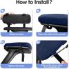 Computer Gaming Chair Armrest Covers 1/2PCS Soft PP Sponge Foam Armrest Cushion Elbow Pad Home Office Removable Washable