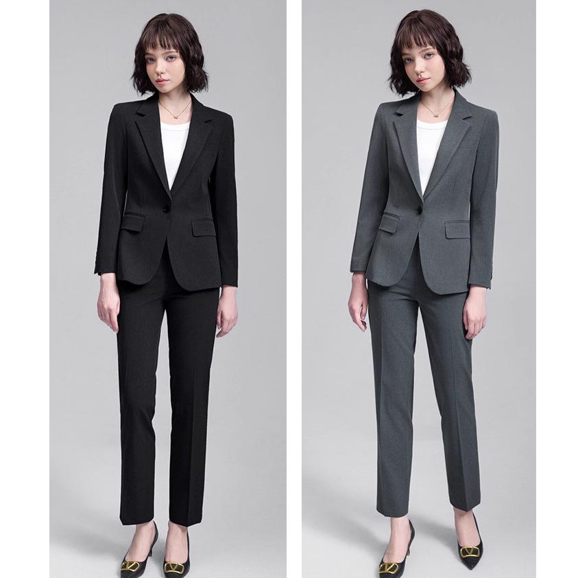 2025 Autumn/Winter Women's Korean-Style Tailored Commuter Suit Set: Elegant, Waist-Slimming, OL Fashion
