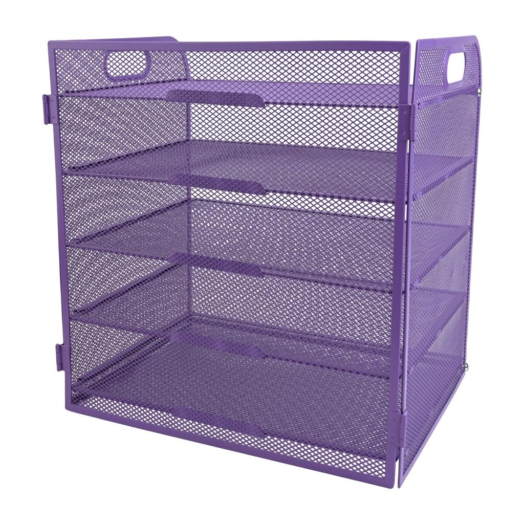 Efficiently Organize Your Documents with a Lightweight 5 Tier Metal Mesh Desk File Organizer Designed for Everyday Use