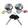 1Pair Car Door Lock Cylinder with 2 Keys YE05506A Replacement for Mitsubishi L200 2001-2005 Left Right Side