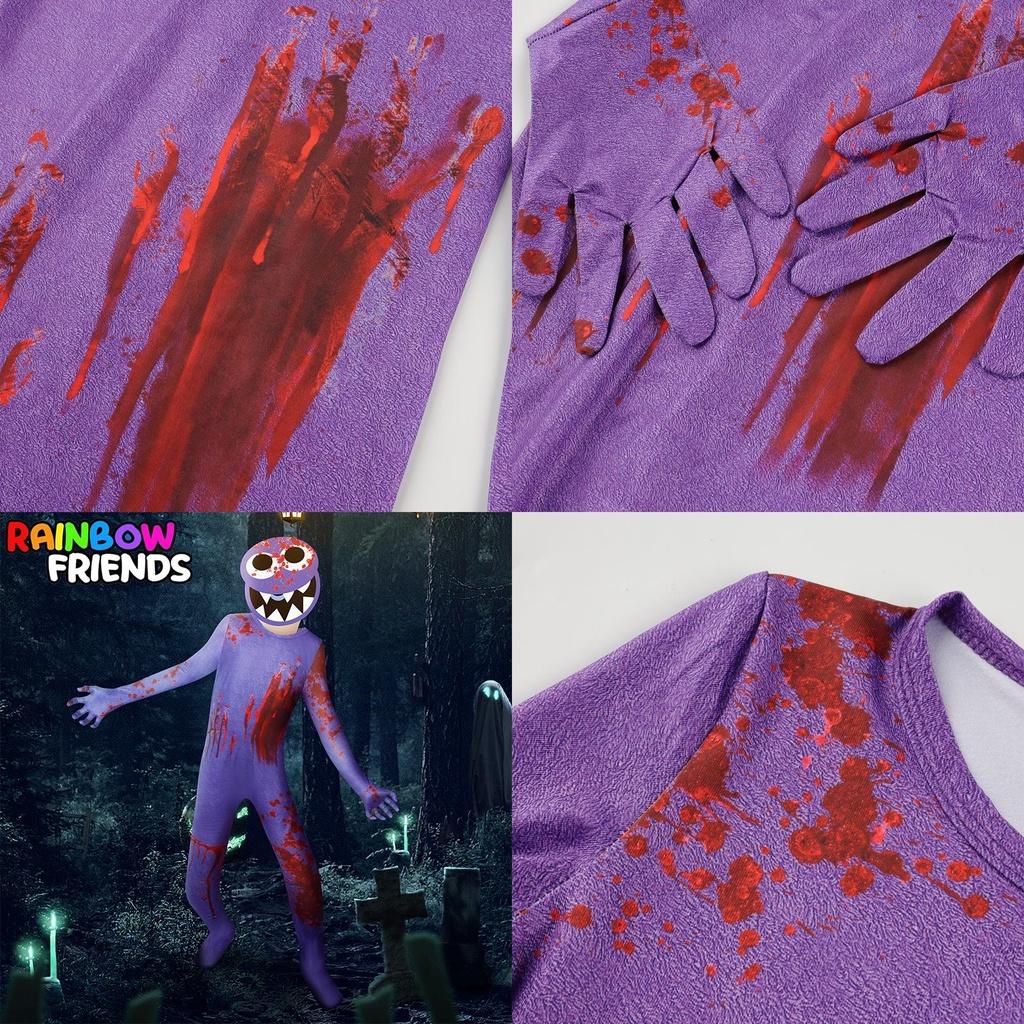 Kids Roblox Rainbow Friends Cosplay Jumpsuit Costume For Halloween And Parties
