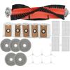 A65T-For Ultenic MC1 Vacuum Cleaner Parts Main Side Brush Hepa Filter Roller Mop Pads Dust Bags Accessories Kit