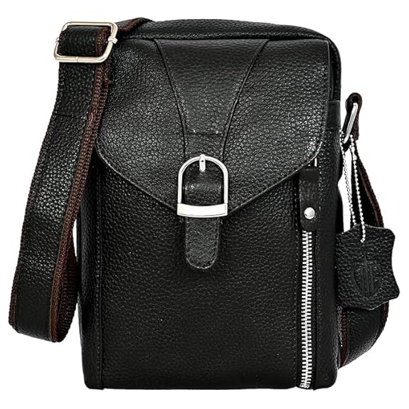 Leather Messenger Crossbody Sling Bag Shoulder Bag Travel Office Laptop Satchel Vintage Casual Business Work Outdoor Side Bag Gift for Men