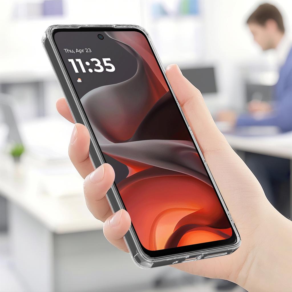 Pro Motorola Moto G15 Power 4G/Motorola Moto G15 4G Průhledný kryt na telefon Kompatibilní s MagSafe TPU+Akrylový zadní kryt