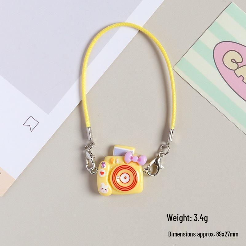 Dollhouse Bow Knot Cartoon Camera Pendant Necklace