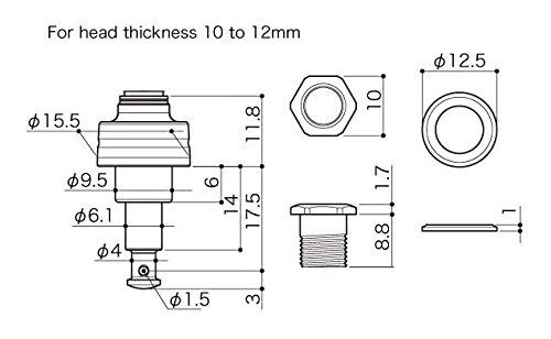 GOTOH Planetary Tuner for UBB Gold Ukulele, Button, (UPT-UBB-GX) UPT-UBB-GG