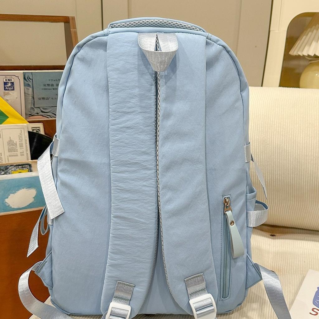 Schoolbag New Schoolbag Women's High Value Star Embroidery Korean Ins College Style Junior High School Students Multi-compartment Backpack