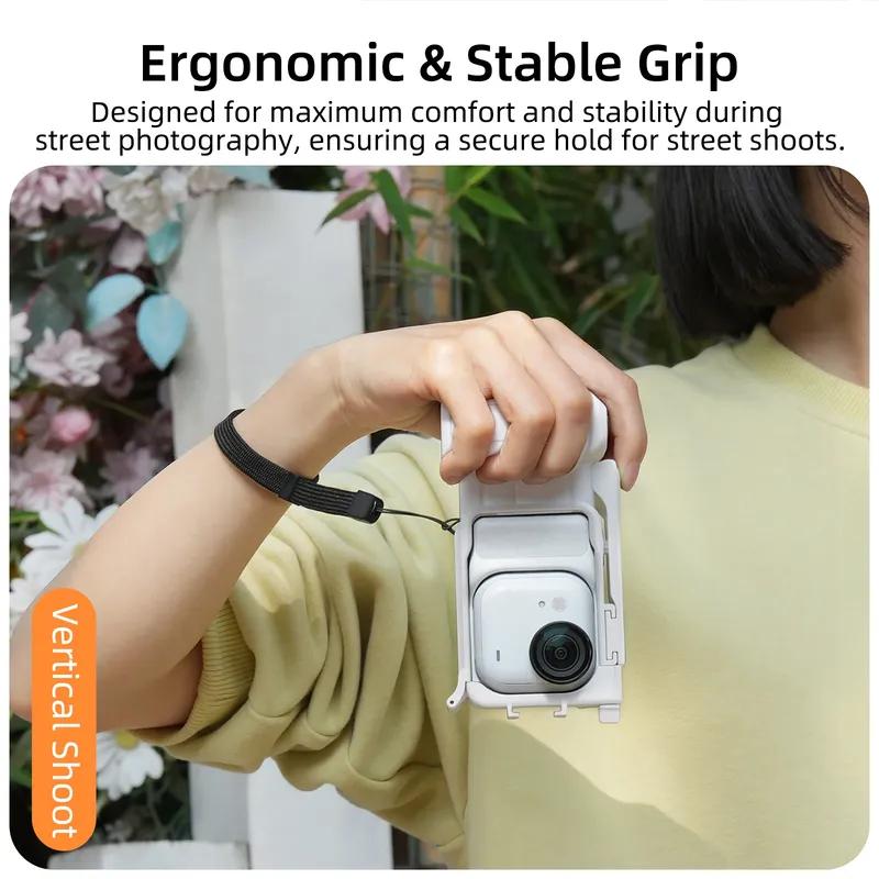 Shooting Hand Grip for Insta360 GO Ultra Anti-slip Handle Quick Release Mount Frame For Insta360 GO Ultra Accessories