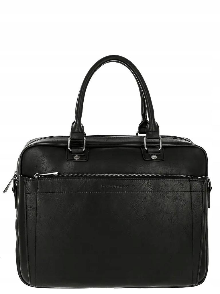 Men's Briefcase Bag, Spacious for Work, for a 15-inch Laptop, Black