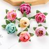 Silk Artificial Flower Tea Rose Home Festival Party Outdoor Garden Decor Wedding Bridal Bouquet Christmas Diy Gift Box Hot Sale