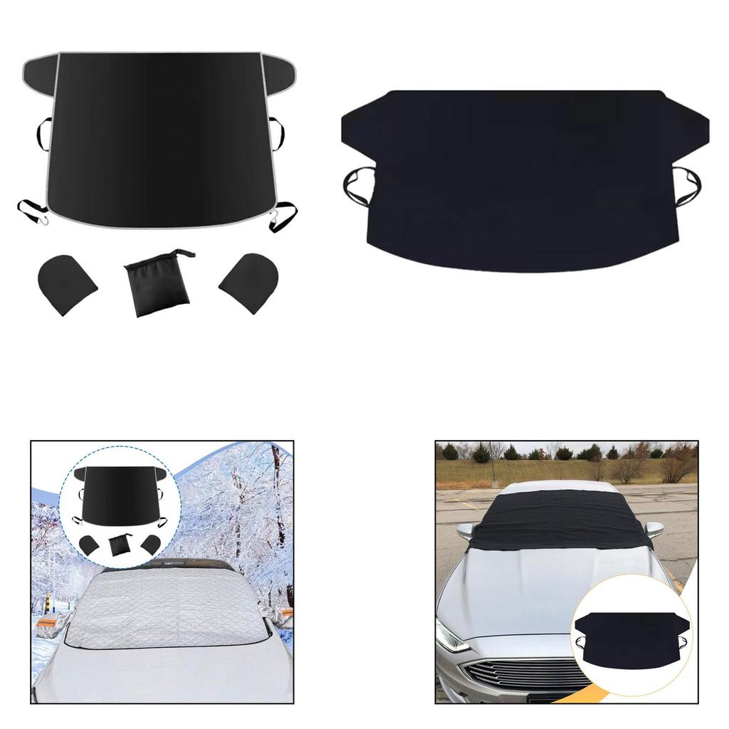Waterproof Car Windshield Snow Cover Oxford Cloth Foldable Glass Shield Vehicle Accessory for Outdoor Winter Cars