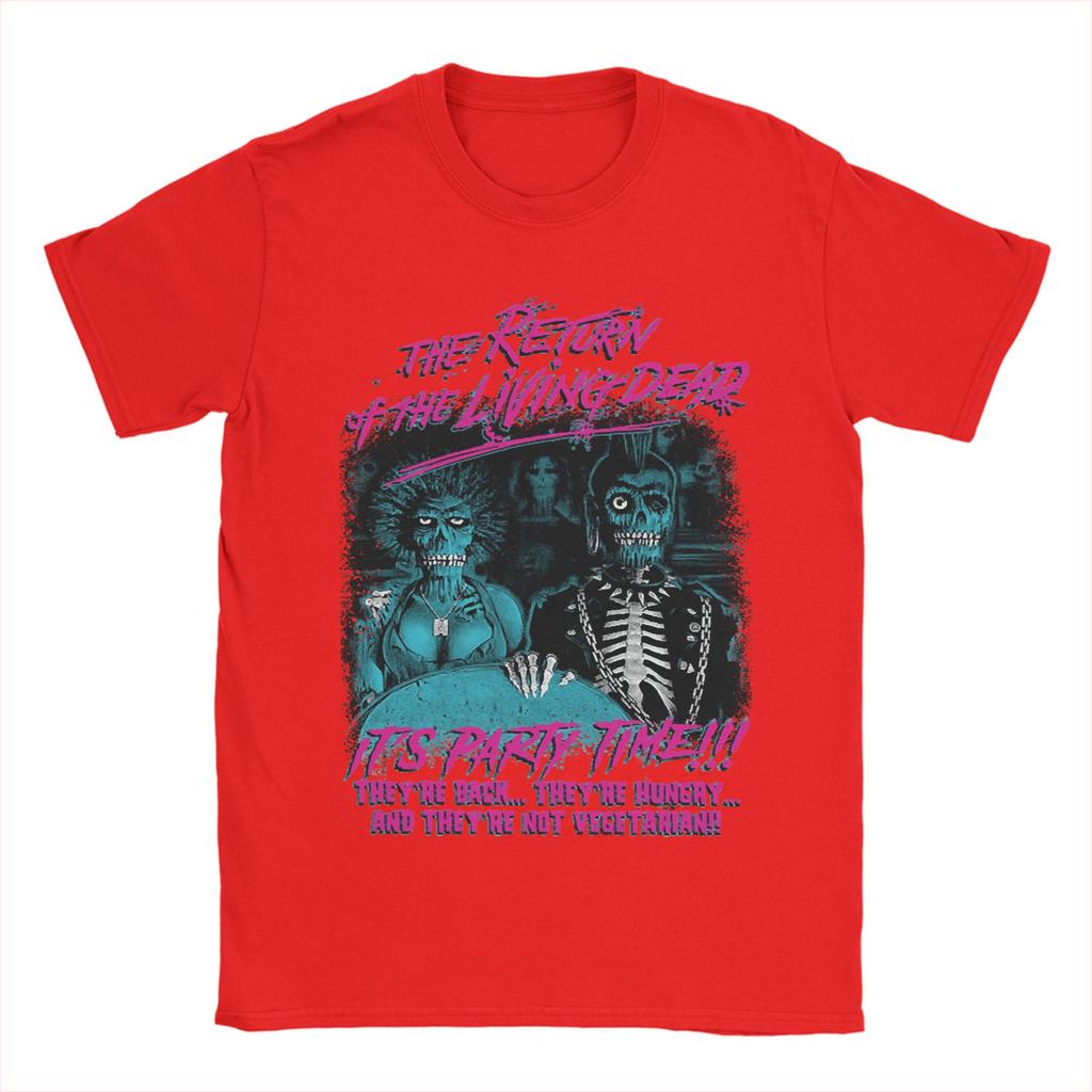 Men Horror Return Of The Living Dead Films T Shirts Tops Summer Short Sleeve T-Shirt O Neck Hip Hop Pattern Tee Shirt Plus Size