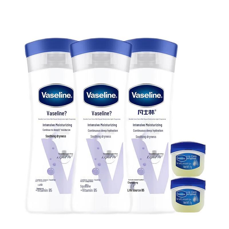 Набор Vaseline: Лосьон для тела и бальзам для губ