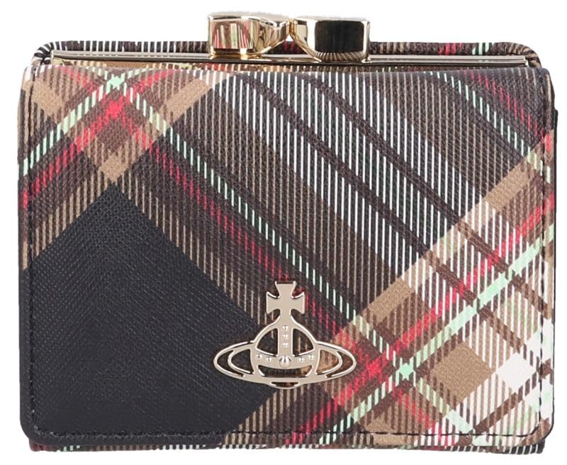 

Vivienne Westwood Wallet Derby Small Frame Wallet 51010018U S001K D101 Tartan Tri-fold Brown/Black [Used]