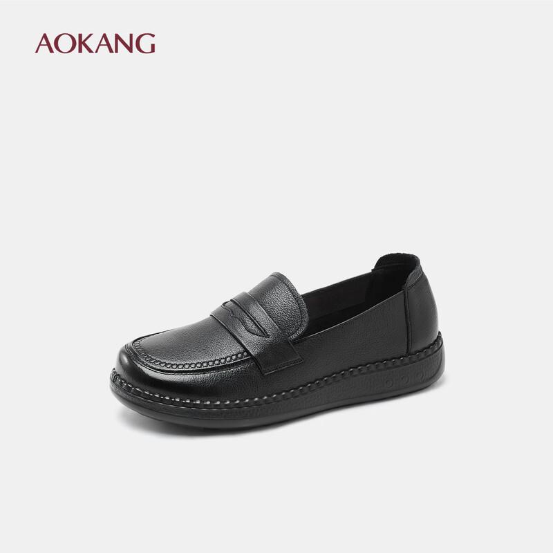 Aokang Women s Casual Leather Loafers 39
