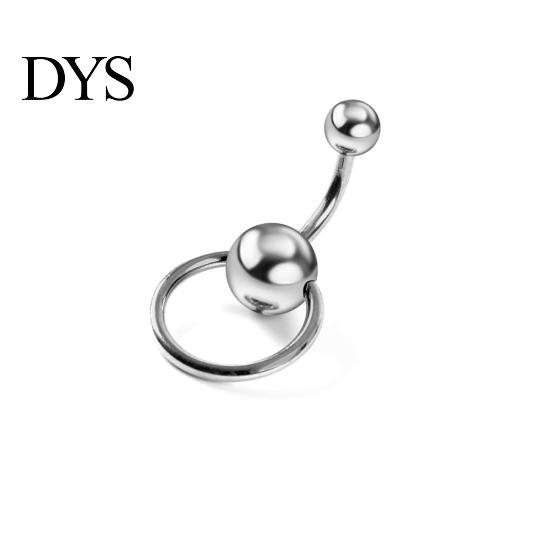 Fashion Women Circle Ball Belly Button Bar Navel Ring Body Piercing Jewelry