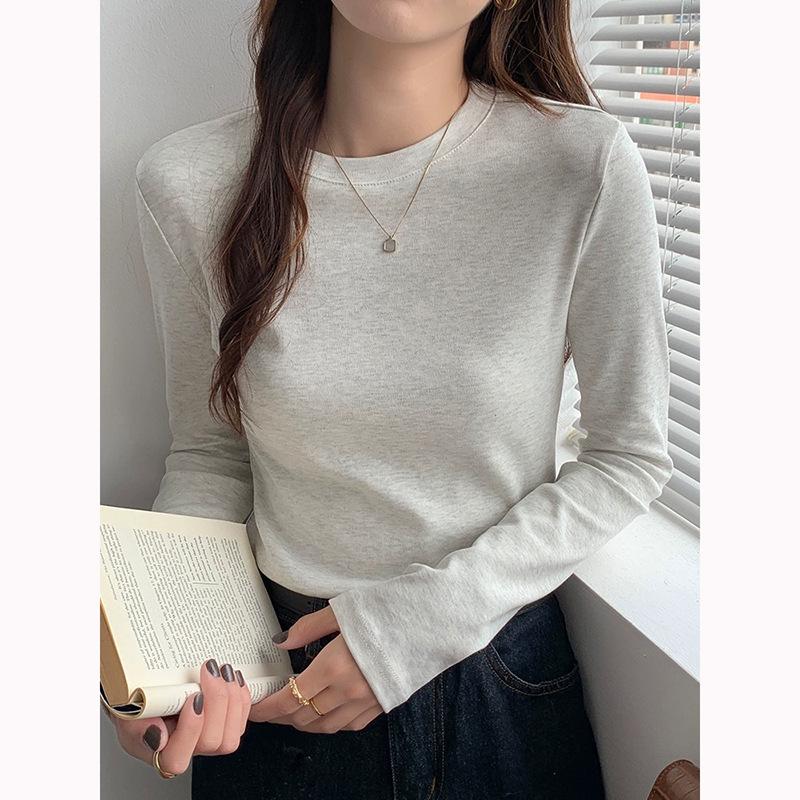 

Women s Spicy American Girl Slim-Fit Long-Sleeve T-Shirt with Velvet-Lined Layer for Spring, Autumn, Winter One Size [Fits 80-130 Jin]