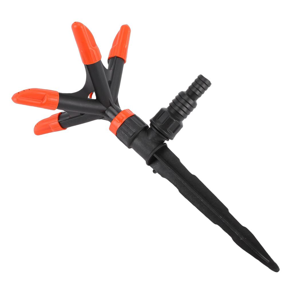 Automatic Sprinkler Head 360 Degree Rotating 5 Nozzle Water Sprayer for Lawn Yard Irrigation Flower Vegetable Watering