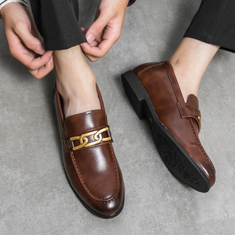 

Кожаная обувь Повседневная деловая обувь для мужчин Платье Tenis De Hombre Мокасины Мокасин Tenis Caballero Дизайнерские кроссовки 46 коричневый