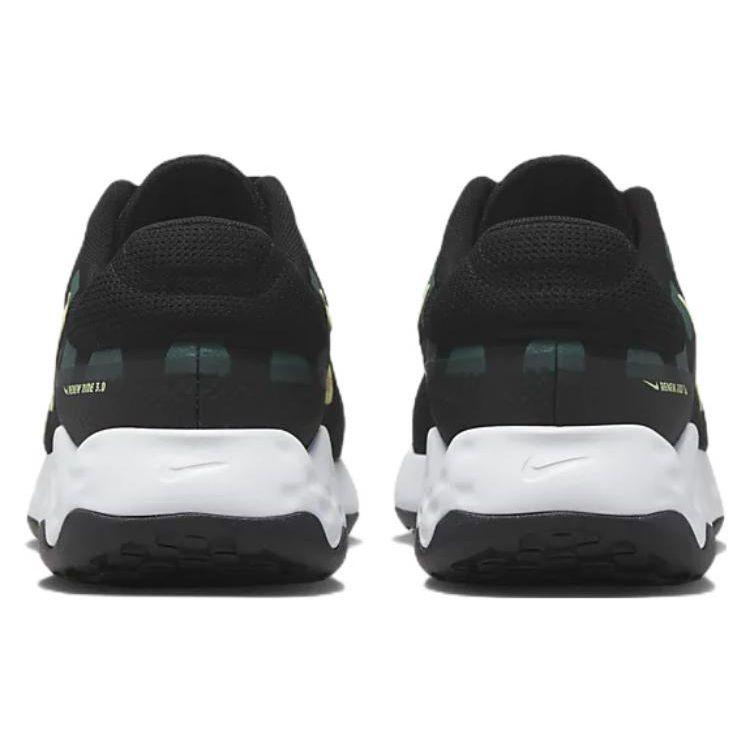 Nike Renew Ride 3 Black Lemon Chiffon Men Sneakers Faded-Spruce White DC8185-007