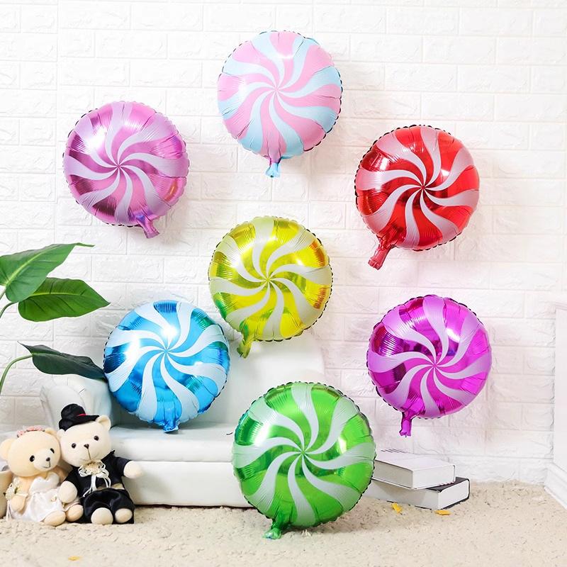 Children'S Cartoon Lollipop Aluminum Film Balloon Outdoor Spring Outing Graduation Photo Props Birthday Decoration Small Gifts