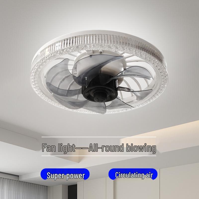Remote-Controlled Ceiling Fan Light with E27 Socket for Bedroom and Corridor