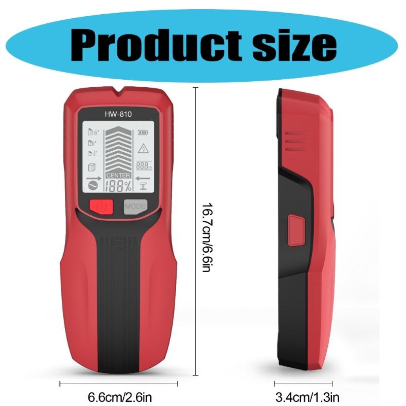 Versatilitys Handheld Wall Scanner for Detecting Metal Wire Wood and Studs with Adjustable Depth Setting Detection Tool