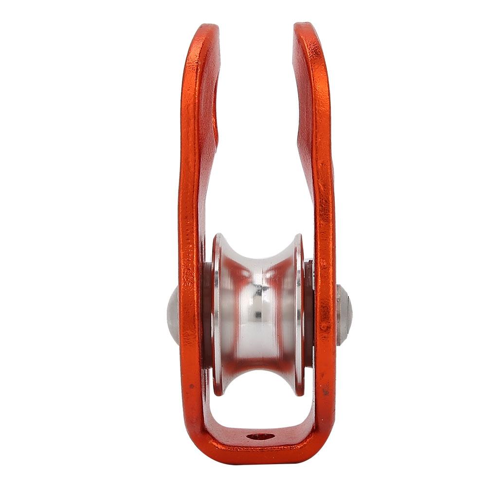 26KN Aluminium Alloy Heavy Duty Single Swivel Rope Pulley Block for 12mm Rope Climbing