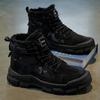 Men's Cotton Boots Winter New Warm Plush Casual Boots Soft Sole Outdoor High-top Boots Fashion Youth Joker Sports Tooling Boots