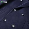 Shanshan Men's 100% Wool Double-Breasted Long Overcoat