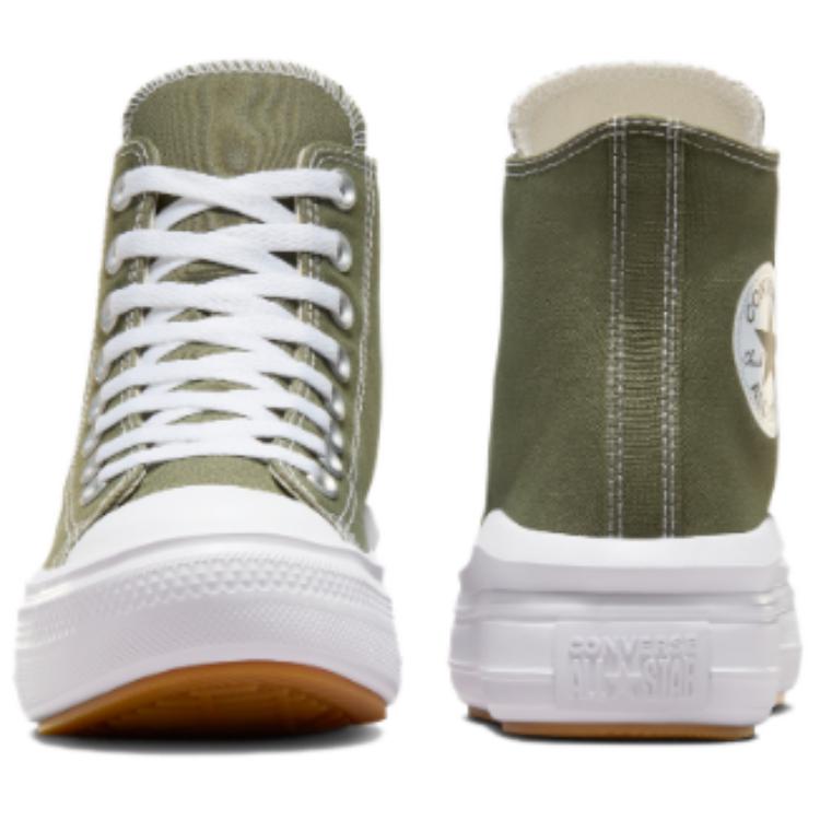 Converse Chuck Taylor All Star Move Platform High Utility Dámské tenisky Zelená Bílá Černá A08295C