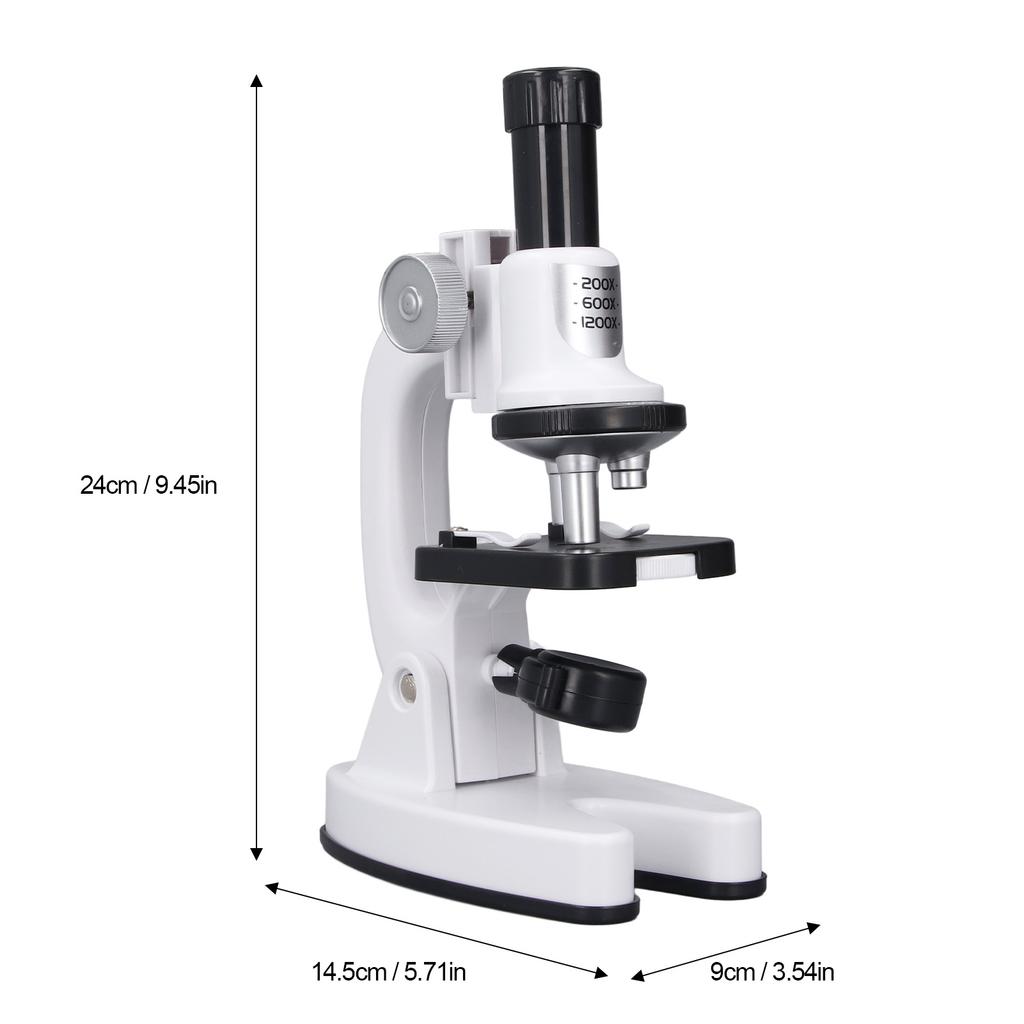 Compound Microscope 200X?1200X 4 Colour Filter Powerful Biological Microscope Adult Microscope for School Home Education