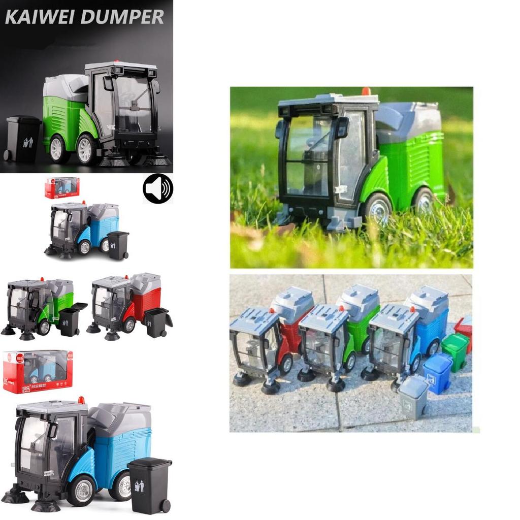 Engineering Garbage Truck Model With Sound Light Features For Kids Play And Collectors