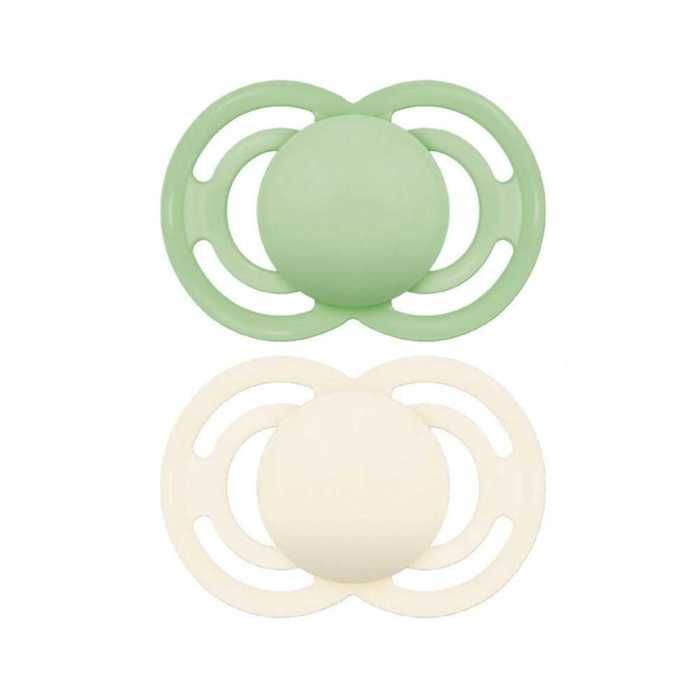 Sucettes-MAM Sucette Perfect Tendance - 6+ Mois - Silicone - X2 (Couleur : Bleu)