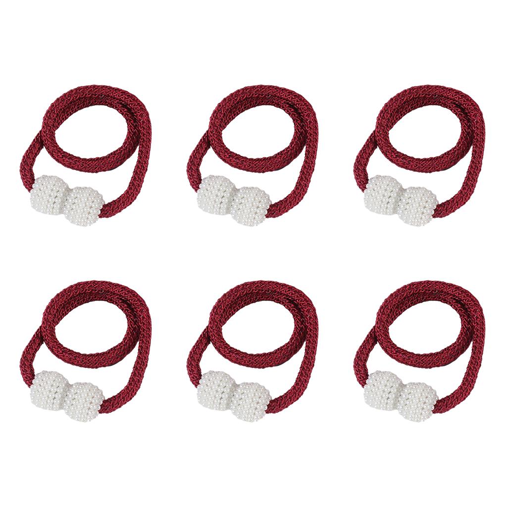 

WUISOLQP 6 шт. в упаковке/лот Магнитные подхваты для штор с простой установкой Удерживают шторы Простая в установке магнитная клипса для штор Pearl, бледно-фиолетовая